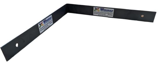 Preview: Stahlwinkel mit Schraublöchern zur Montageunterstützung von Doppel- und Thermowänden auf der Baustelle