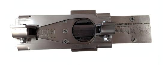 Preview: Schwabi-Haltemagnet zur Verrutschsicherung – Draufsicht auf das Magnetmodul mit Verriegelungsmechanik