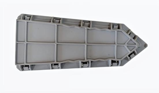 Preview: Draufsicht auf die Schwabi-Kappe – Kunststoffabdeckung zur Stabilisierung des Verriegelungsmechanismus