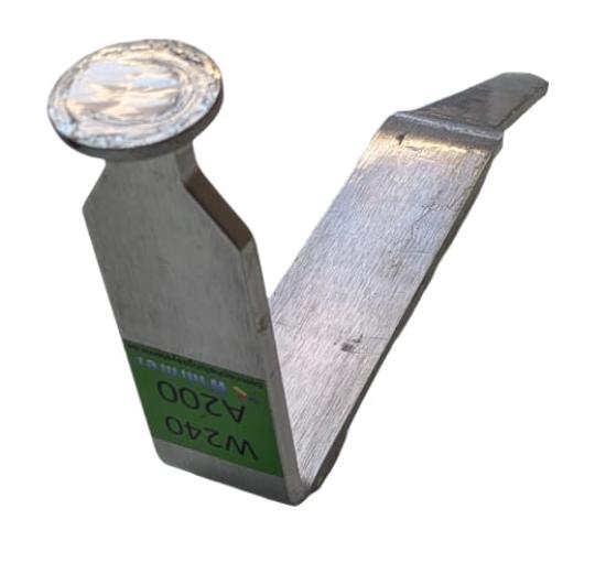 Preview: Perspektive von oben auf das Schwabi-Schwert mit Typenkennzeichnung „W240 A200“