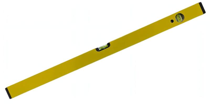 Wasserwaage im Betonfertigteilwerk zur exakten Ausrichtung der 1. und 2. Betonschale bei Thermowand- und Doppelwandproduktion